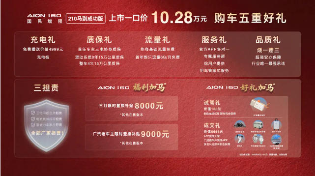 埃安i60国民增程210马到成功版上市